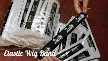 Customized hair ties elastic hair bands adjustable elastic wig band melt band for lace wigs1