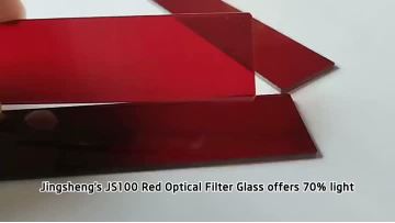 Red Infrared Optical Filter Glass for Camera with 70% Light Transmittance Jingsheng Brand