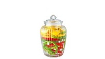Hot Sale Glass Food High Quality Storage Jar Bottle For Empty Round With Lids1