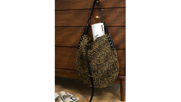 Handcrafted Grass-woven Tote Bag with Leather Patc