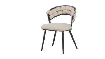 BR-YH-056 Elegant Modern Handwoven Upholstered Chair for Sophisticated Living Spaces
