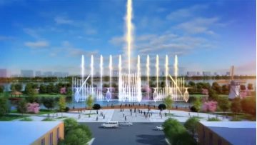 Lake Spray Animation Music Fountain