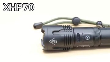 Powerful Waterproof Zoomable Rechargeable XHP70 LED Emergency 5 Modes Power display Tactical  Flashlight Torch Self Defensive1