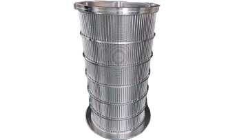 Wedge mesh T-wire winding sieve barrel