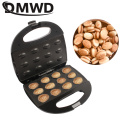 DMWD Mini Electric Walnut Cake Maker Automatic Nut Waffle Bread Machine Sandwich Iron Toaster Baking Breakfast Pan Oven EU plug