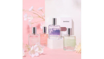 30ml Clear Glass Women's Perfume Bottle Persistent Fragrance Screen Printing Spray Perfume Bottle1