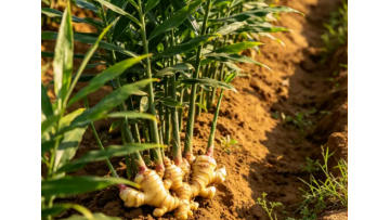 Fresh Ginger Plant Base