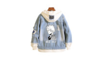 2022 Spring And Autumn Custom My Hero Academia Cool Denim Jacket Men'S Women'S Fashion Jean Top1