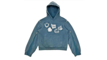 Embroidery Hoodies Custom French Terry Blue Acid Wash Detachable Hoodie Men1