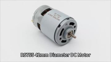 Energy-Saving 755 Brushed DC Motor Design