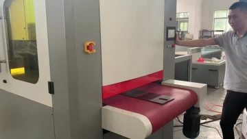 Sheet metal deburring machine