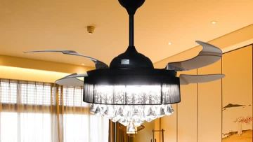 Ceiling fans retractable blades