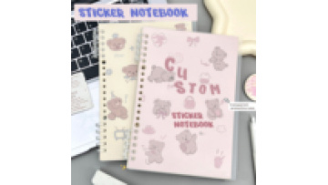 Custom Sticker Notebook & Transparent Protective case Notebook Storage Book Custom Reusable Sticker Book for Collection Storage1