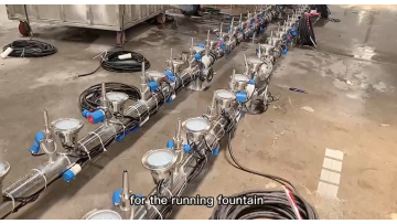 running pond water dance fountain