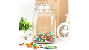 Hot Selling Large Capacity  Candy Glass Jar Home Food Storage Jar With  Glass Lid1