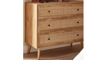 New innovation natural sideboard display modern designs storage  living room wood rattan kitchen cabinet1