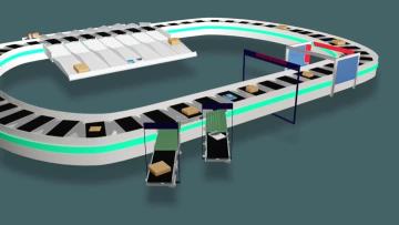Round Logistics Sorting Machine