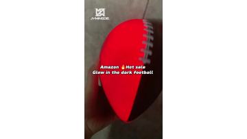 Glow in the dark red&black American football