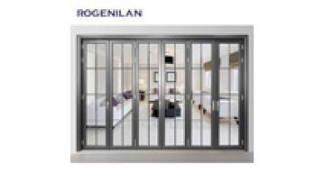 Modern Design Minimalist 4 Folding Doors Waterproof Windproof Villa Home Use Sliding Glass Slide1
