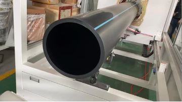 315 PE pipe haul off and cutter 