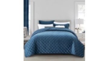 OEKO-TEX certificate Wholesale lightweight Bedding Set Quilt Set bedspread coverlets 3pcs velvet bedspread set1