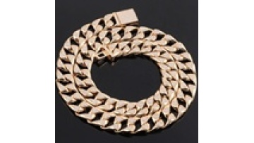 18k Gold Plated 925 Sterling Silver Cuban Link Chain with VVS Moissanite1