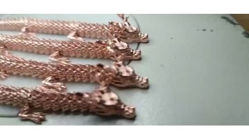 Copper alloy polishing effect display