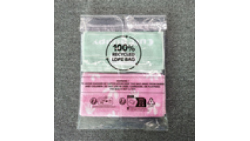Recyclable flat handle packing clothingFactory custom Clear Pe Plastic side gusset poly plat plastic bags1