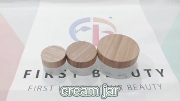 Luxury Glass Cosmetic Jars 30g 50g 100g Empty Glass Body Cosmetic Containers1