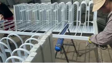 Highway fence for road