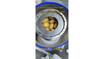 Wave potato chip cutter