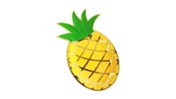 Custom Pineapple Shape Paper Plates - 8pcs Pack, Disposable Party Supplies for Events1