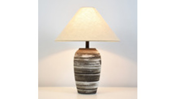 Black and White Pottery Luxury Ceramic Table Lamp for Home & Hotel Decoration1
