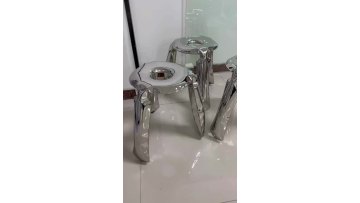 Modern Gold Stainless Steel Plopp Stool Living Room Stool Dining Cafe Chair Luxury for Apartment1