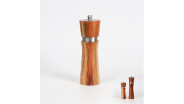 New Product Natural Wooden Pepper Mill Customized Salt And Pepper Grinder Set Pepper Grinder Seasoning Bottle1