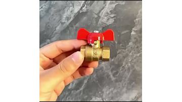Precision Brass Butterfly Valve Male Female Threads