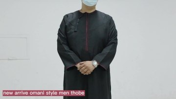Hot sale arabic muslim thobe with Jalabiya For Men Muslim islamic clothing men1