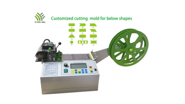 Auto dovetail ribbon cutting machine with sensor (www.flyingmancuttingmachine)