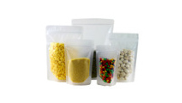 Custom Printed Matte Frosted Transparent Packaging Bag Stand Up Pouch Clear Resealable Plastic Zipper Bag1