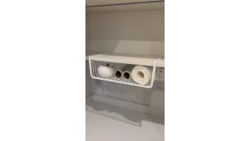 Cabinet hanging basket 1 (white spray painted)~1