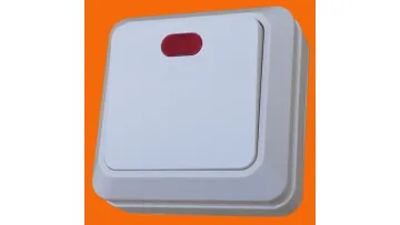 Open European-Style Wall Switch with Lights Single-on Switch1