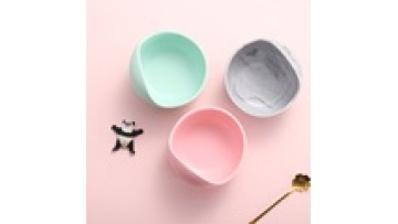 Silicone baby feeding set with spoon proof baby bowl Baby practice bowl1