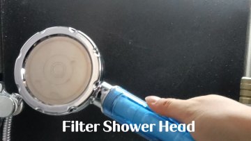 High pressure luxury 10.5cm diameter ionic filter shower head for bathroom and low pressure with easy clean function1