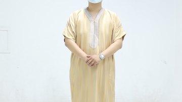 High Quality Islamic Thobe Jalabiya Dubai for Men Muslim Clothing for Eid1