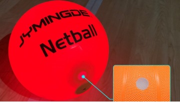 Glow in the dark LED light up custom netballs netball ball1