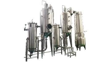 Double effect evaporation system