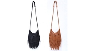 Personalized Women's Satchel with Fringe and Studs1
