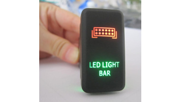 12V LED SPOT Lights Push Button Switch On Off Dual Red for Amarok Left Side1
