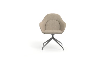 Versatile Fabric Lounge Chairs, Breakout Chairs & Side Chairs with Aesthetic Metal Bases for Co - working Spaces