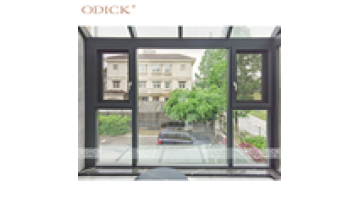 European style hurricane Impact double tempered casement glass windows aluminum framed casement window1